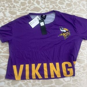 Minnesota Vikings Cropped Jersey NWT - Women’s